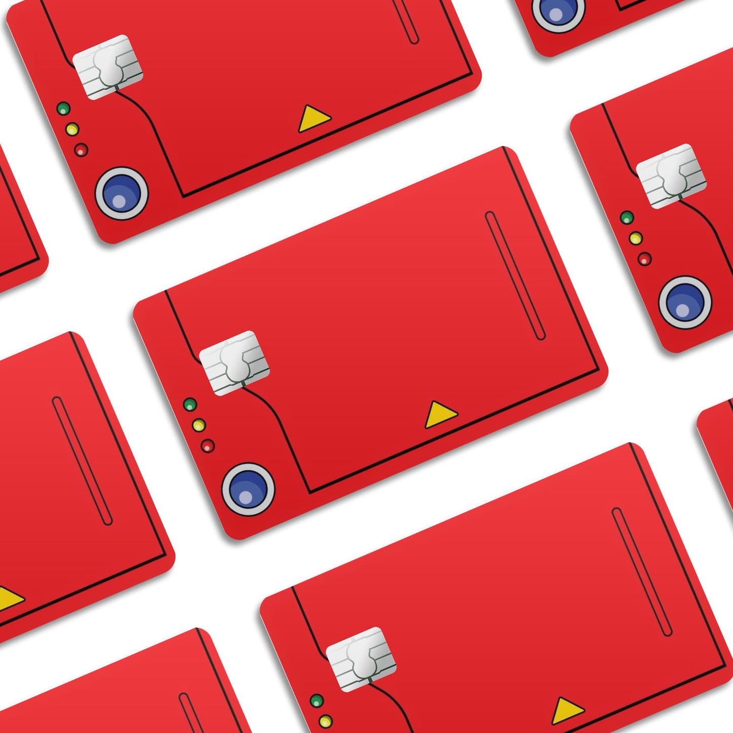 Flex Designs Credit Card Pokemon Pokedex Window Skins - Anime Pokemon Credit Card & Debit Card Skin