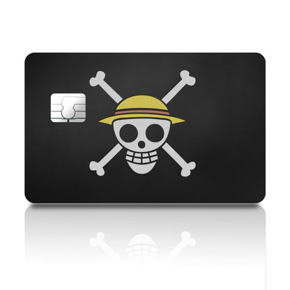 Flex Designs Credit Card One Piece Strawhat Jolly Rogers Pirate Flag Full Skins - Anime One Piece Credit Card & Debit Card Skin
