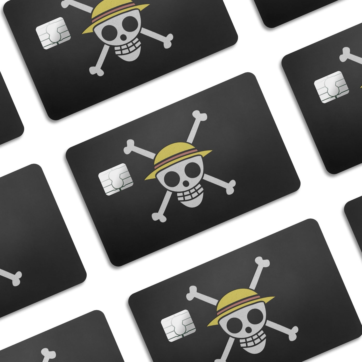 Flex Designs Credit Card One Piece Strawhat Jolly Rogers Pirate Flag Window Skins - Anime One Piece Credit Card & Debit Card Skin