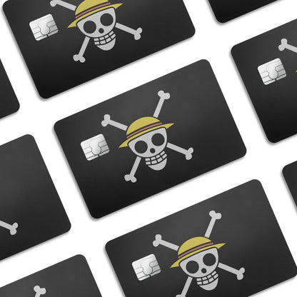 Flex Designs Credit Card One Piece Strawhat Jolly Rogers Pirate Flag Window Skins - Anime One Piece Credit Card & Debit Card Skin