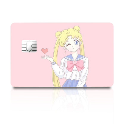 Flex Designs Credit Card Sailor Moon Pink Sweet Full Skins - Anime Sailor Moon Credit Card & Debit Card Skin