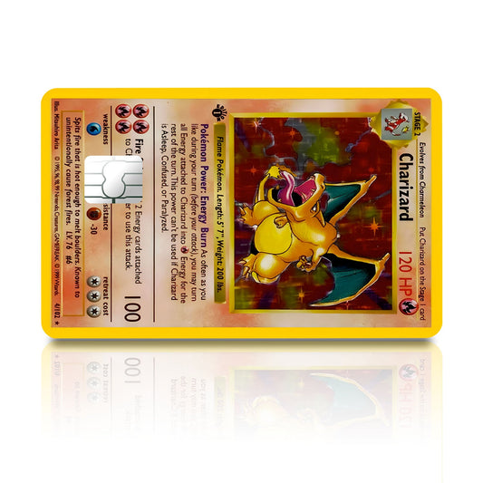 Flex Designs Credit Card Pokemon Charizard Card Full Skins - Anime Pokemon Credit Card & Debit Card Skin