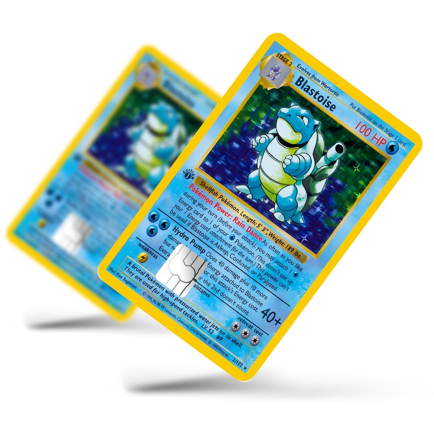 Flex Designs Credit Card Pokemon Blastoise Card Full Skins - Anime Pokemon Credit Card & Debit Card Skin