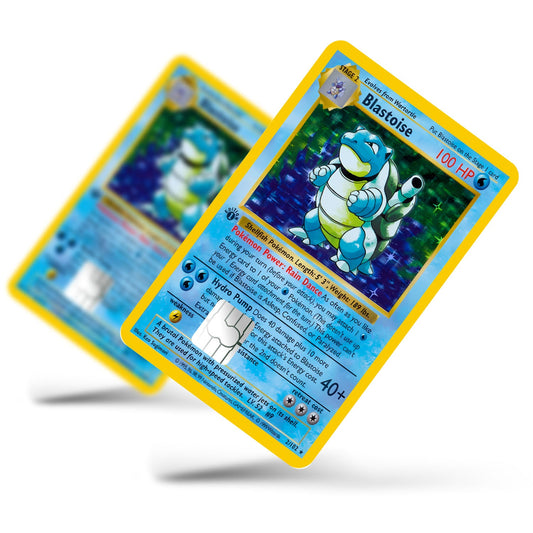 Flex Designs Credit Card Pokemon Blastoise Card Full Skins - Anime Pokemon Credit Card & Debit Card Skin