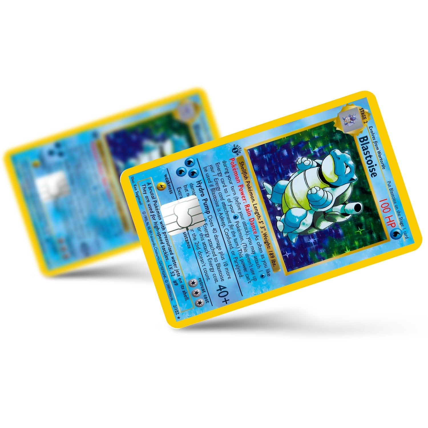 Flex Designs Credit Card Pokemon Blastoise Card Full Skins - Anime Pokemon Credit Card & Debit Card Skin