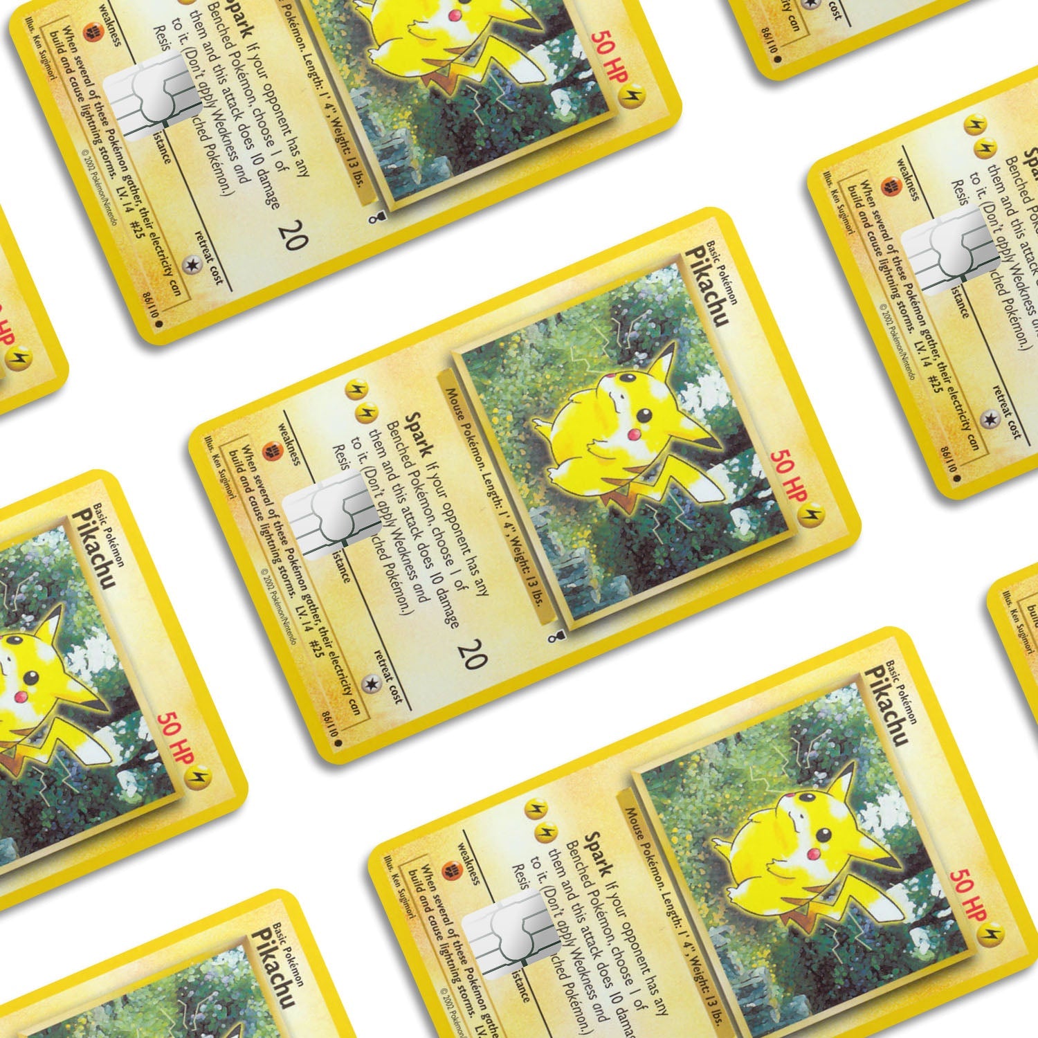 Flex Designs Credit Card Pokemon Pikachu Card Window Skins - Anime Pokemon Credit Card & Debit Card Skin