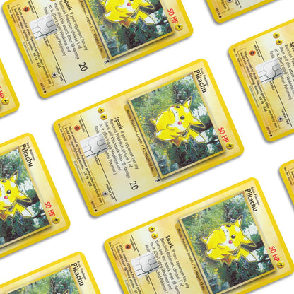 Flex Designs Credit Card Pokemon Pikachu Card Window Skins - Anime Pokemon Credit Card & Debit Card Skin