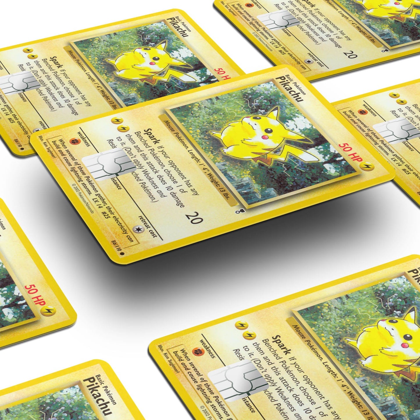 Flex Designs Credit Card Pokemon Pikachu Card Window Skins - Anime Pokemon Credit Card & Debit Card Skin