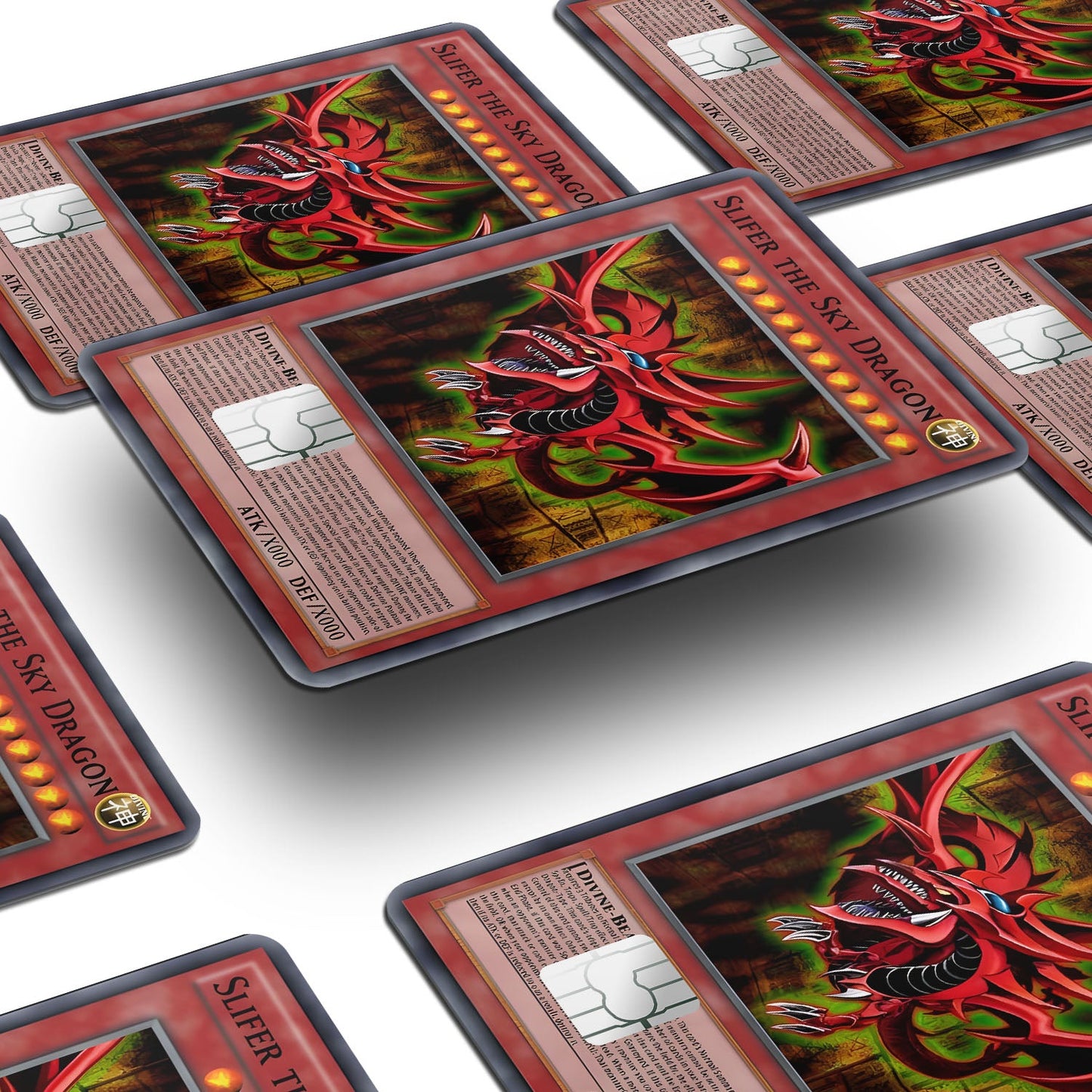Flex Designs Credit Card Yugioh Slifer the Sky Dragon Window Skins - Anime Yu-Gi-Oh Credit Card & Debit Card Skin