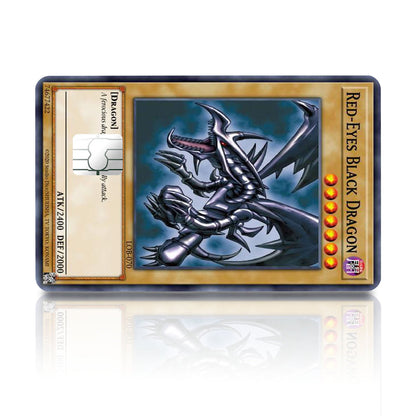 Flex Designs Credit Card Yugioh Red Eyes Black Dragon Full Skins - Anime Yu-Gi-Oh Credit Card & Debit Card Skin
