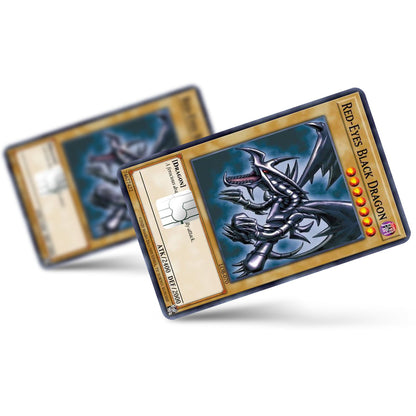 Flex Designs Credit Card Yugioh Red Eyes Black Dragon Full Skins - Anime Yu-Gi-Oh Credit Card & Debit Card Skin