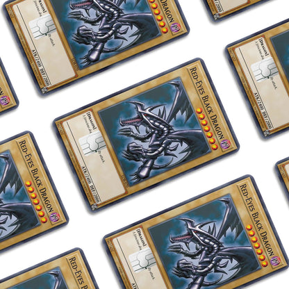 Flex Designs Credit Card Yugioh Red Eyes Black Dragon Window Skins - Anime Yu-Gi-Oh Credit Card & Debit Card Skin