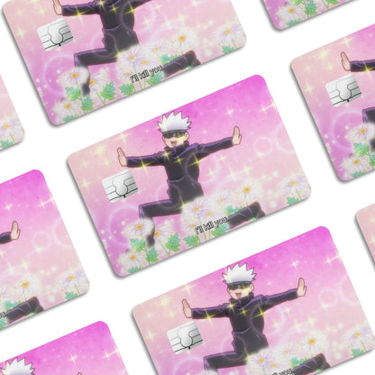 Flex Designs Credit Card Gojo I'll Kill You Window Skins - Anime Jujutsu Kaisen Credit Card & Debit Card Skin