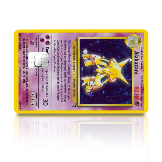 Flex Designs Credit Card Pokemon Alakazam Card Full Skins - Anime Pokemon Credit Card & Debit Card Skin