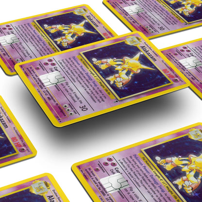 Flex Designs Credit Card Pokemon Alakazam Card Window Skins - Anime Pokemon Credit Card & Debit Card Skin
