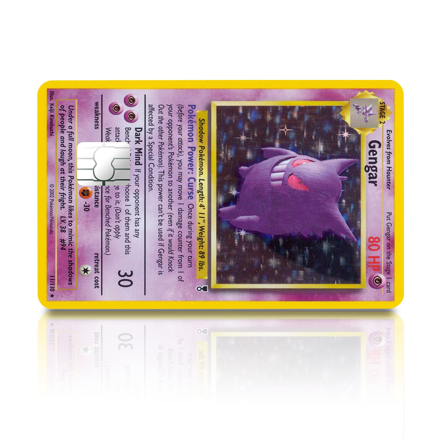 Flex Designs Credit Card Pokemon Gengar Card Full Skins - Anime Pokemon Credit Card & Debit Card Skin