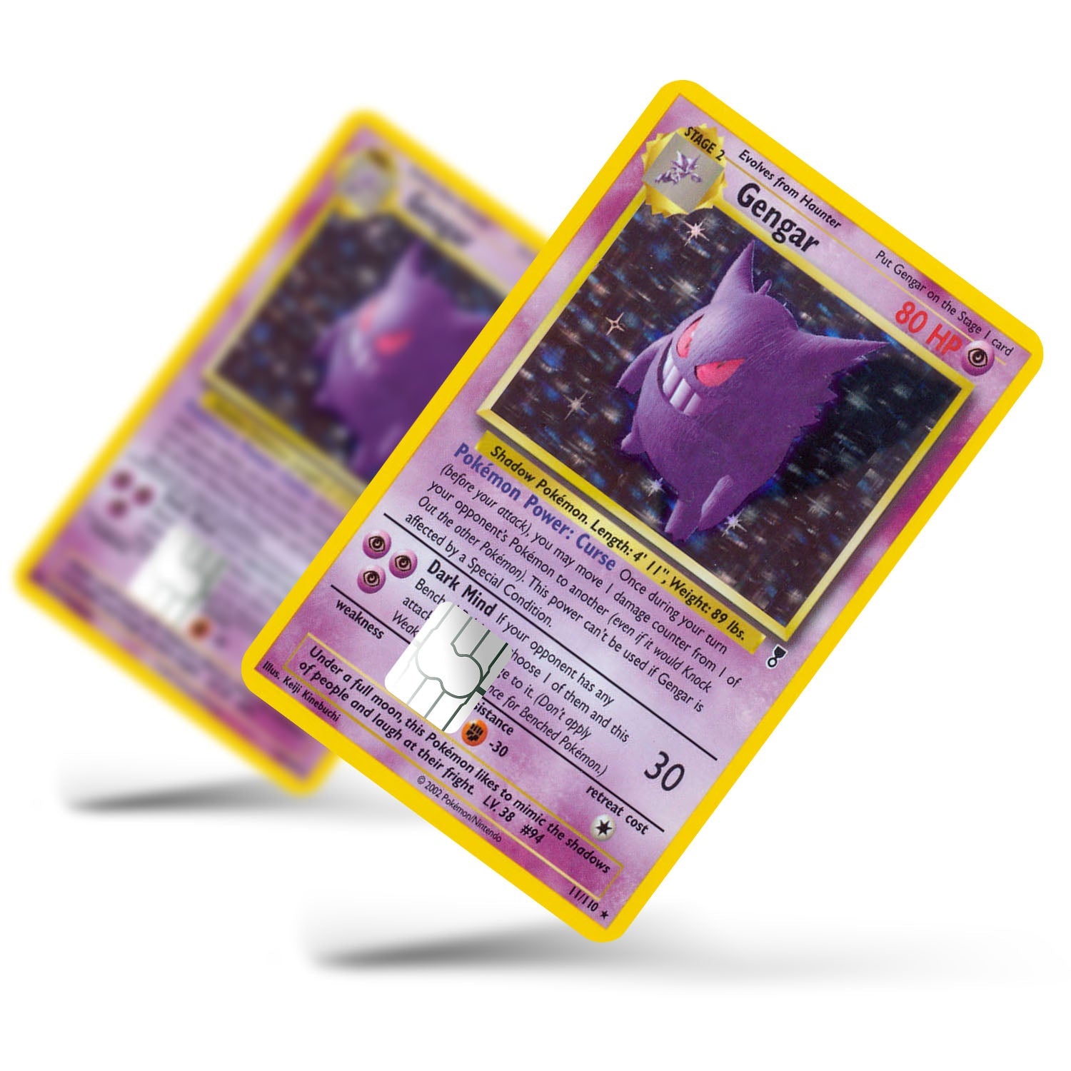 Flex Designs Credit Card Pokemon Gengar Card Full Skins - Anime Pokemon Credit Card & Debit Card Skin
