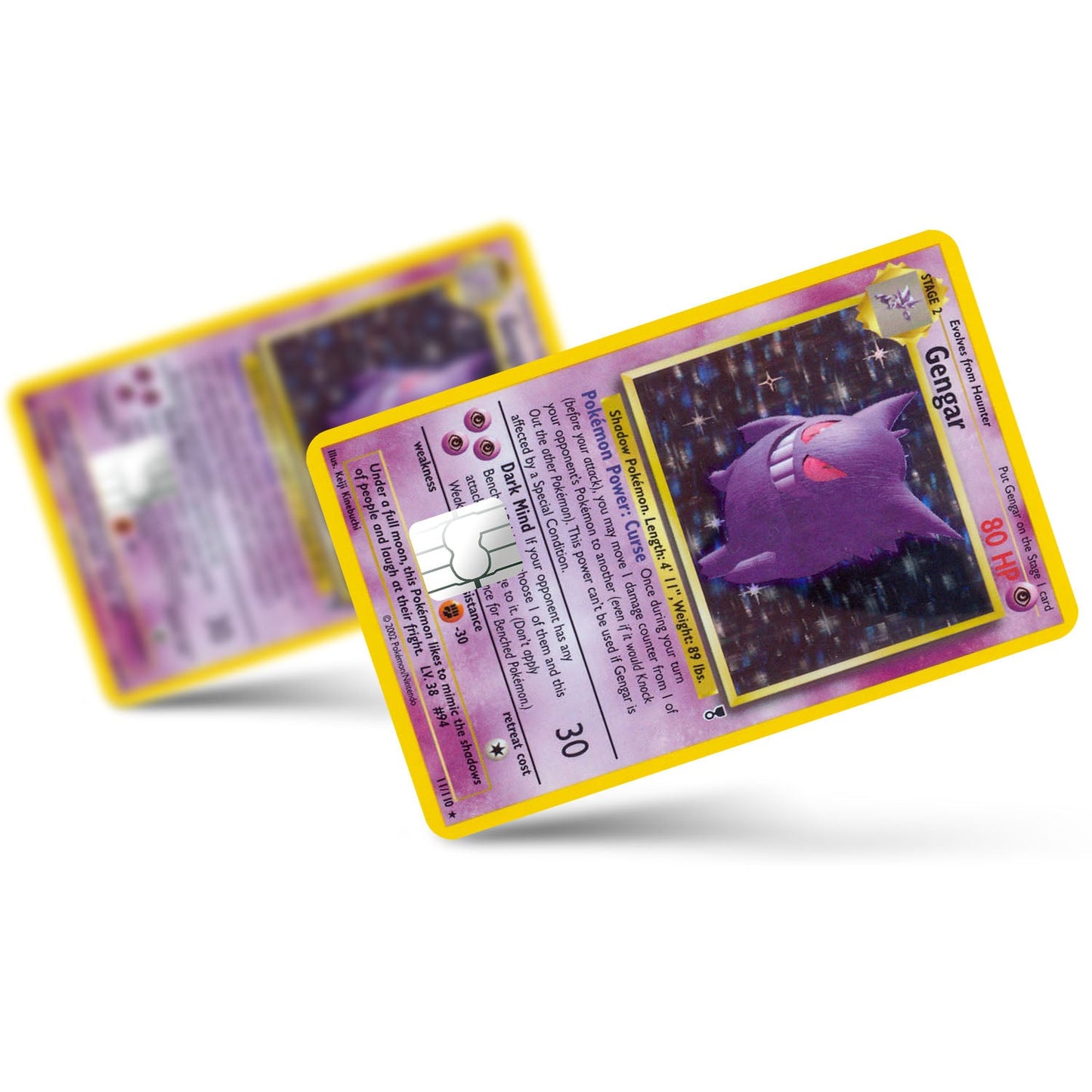 Flex Designs Credit Card Pokemon Gengar Card Full Skins - Anime Pokemon Credit Card & Debit Card Skin