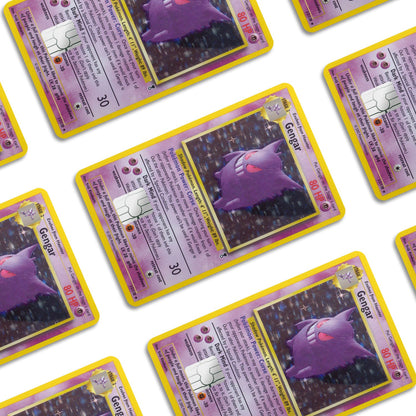 Flex Designs Credit Card Pokemon Gengar Card Window Skins - Anime Pokemon Credit Card & Debit Card Skin