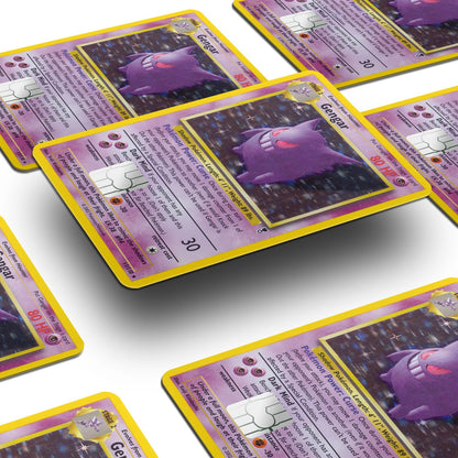 Flex Designs Credit Card Pokemon Gengar Card Window Skins - Anime Pokemon Credit Card & Debit Card Skin