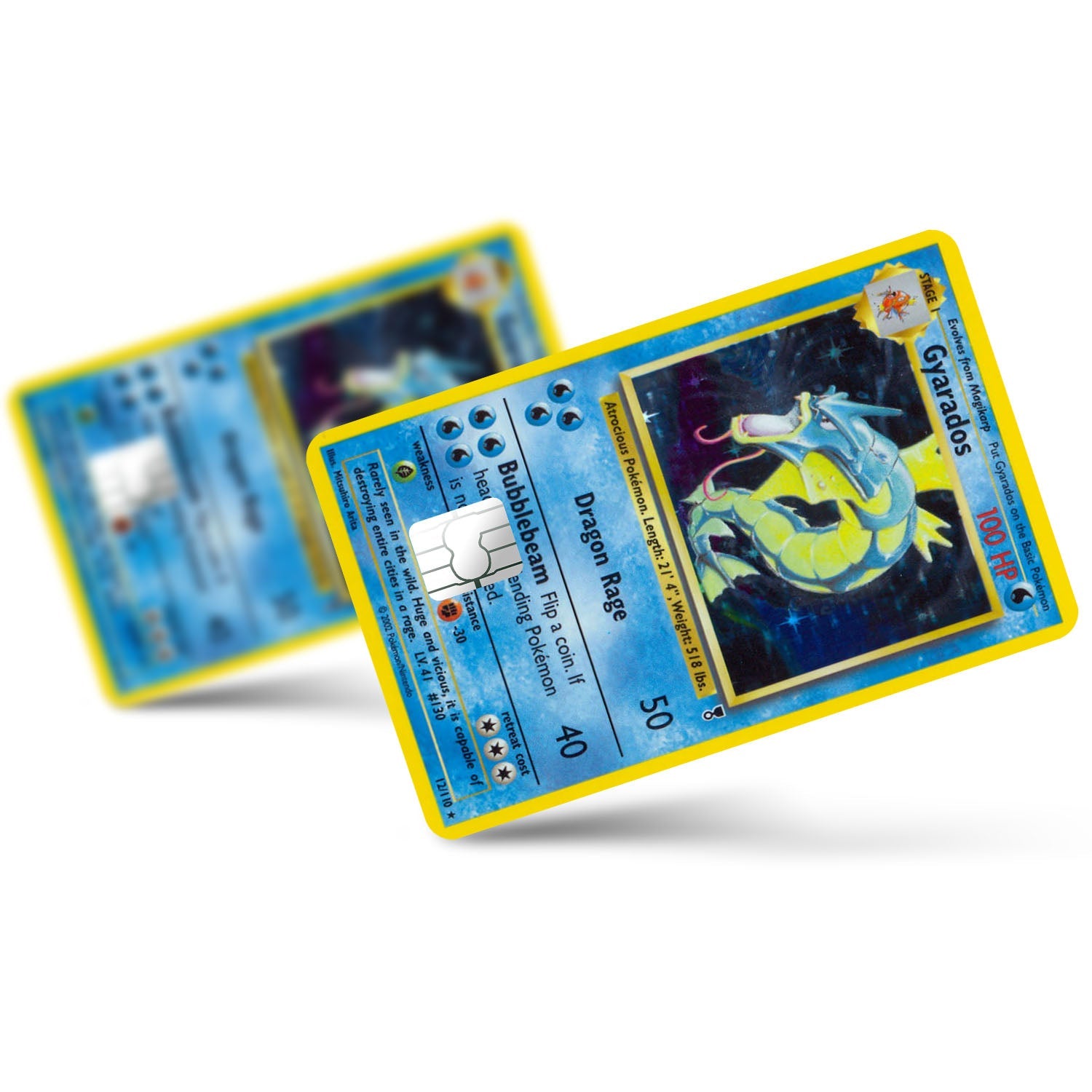 Flex Designs Credit Card Pokemon Gyarados Card Full Skins - Anime Pokemon Credit Card & Debit Card Skin