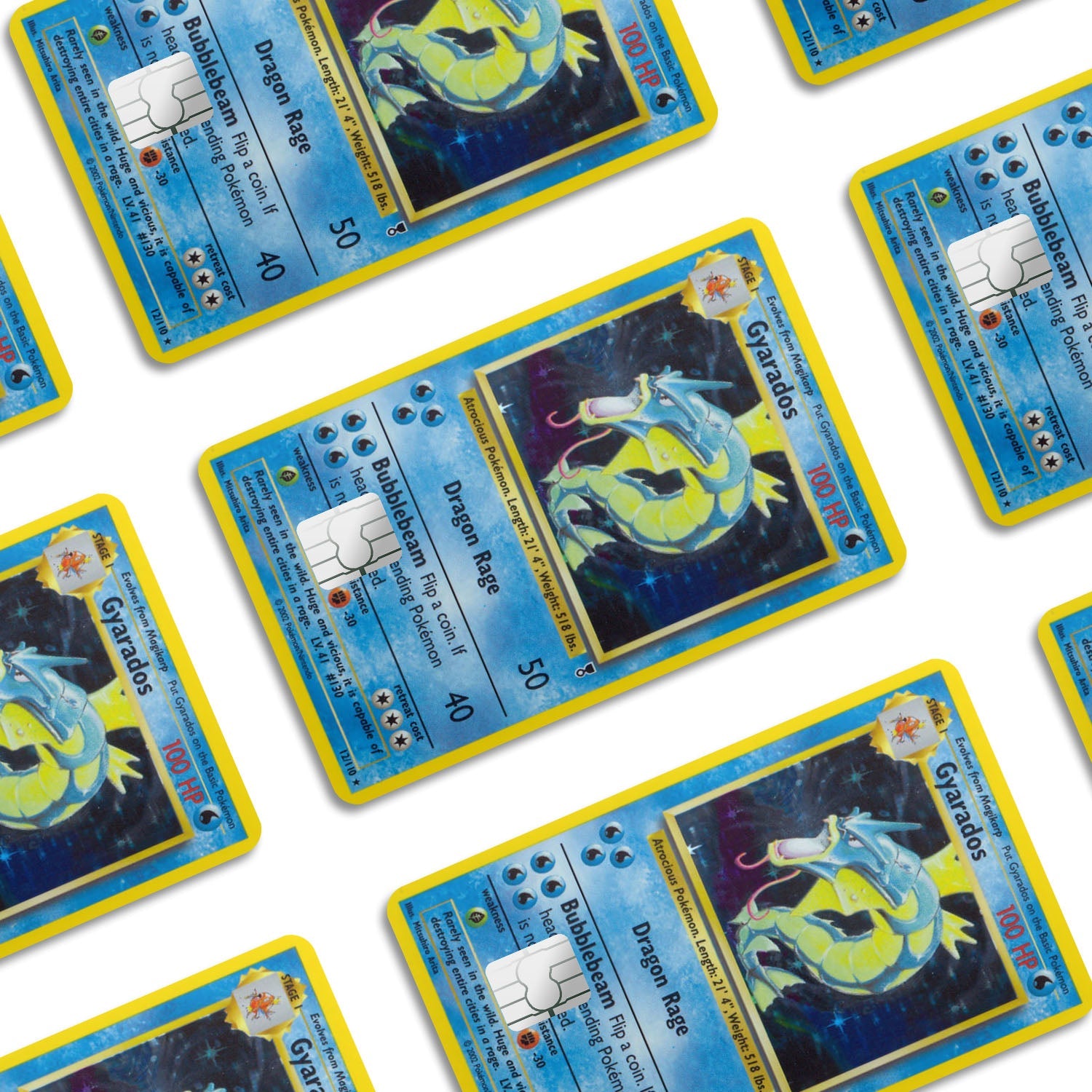 Flex Designs Credit Card Pokemon Gyarados Card Window Skins - Anime Pokemon Credit Card & Debit Card Skin