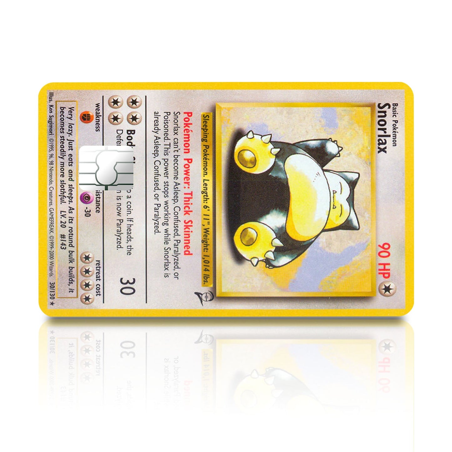 Flex Designs Credit Card Pokemon Snorlax Card Full Skins - Anime Pokemon Credit Card & Debit Card Skin