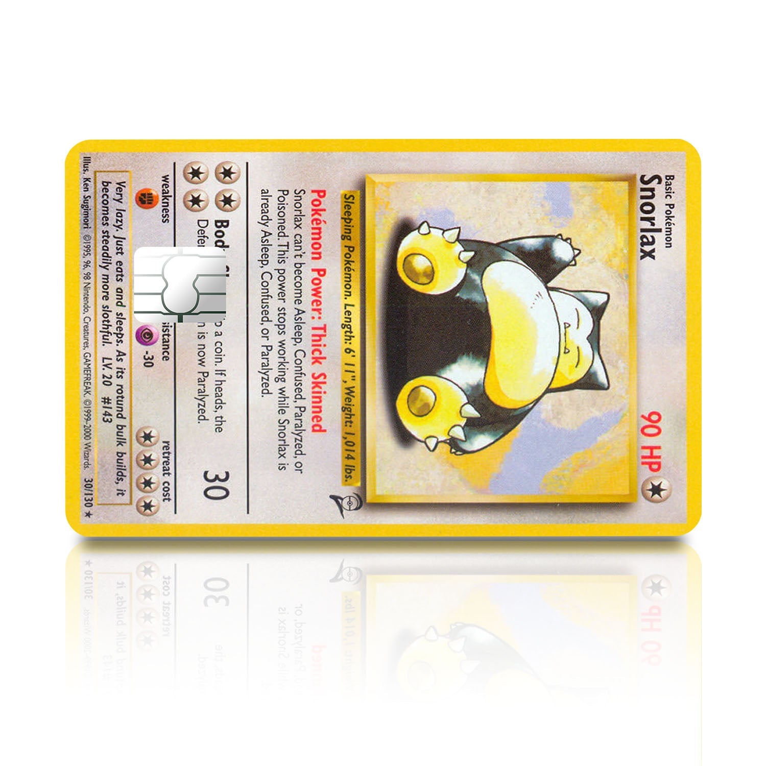 Flex Designs Credit Card Pokemon Snorlax Card Full Skins - Anime Pokemon Credit Card & Debit Card Skin