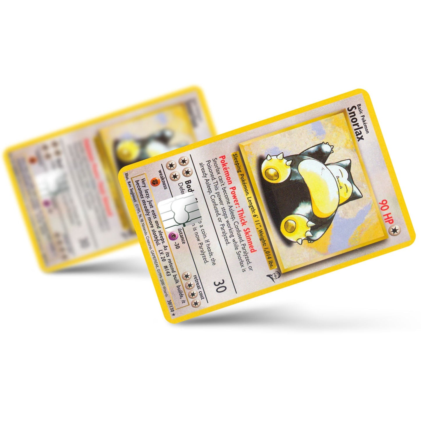 Flex Designs Credit Card Pokemon Snorlax Card Full Skins - Anime Pokemon Credit Card & Debit Card Skin