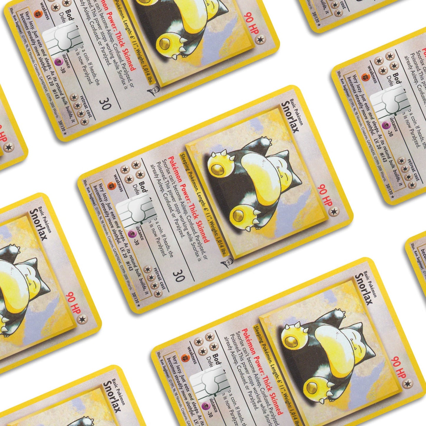 Flex Designs Credit Card Pokemon Snorlax Card Window Skins - Anime Pokemon Credit Card & Debit Card Skin