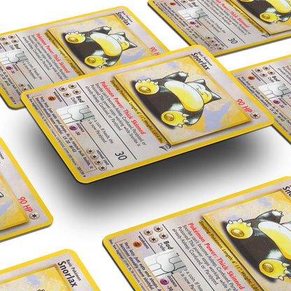 Flex Designs Credit Card Pokemon Snorlax Card Window Skins - Anime Pokemon Credit Card & Debit Card Skin