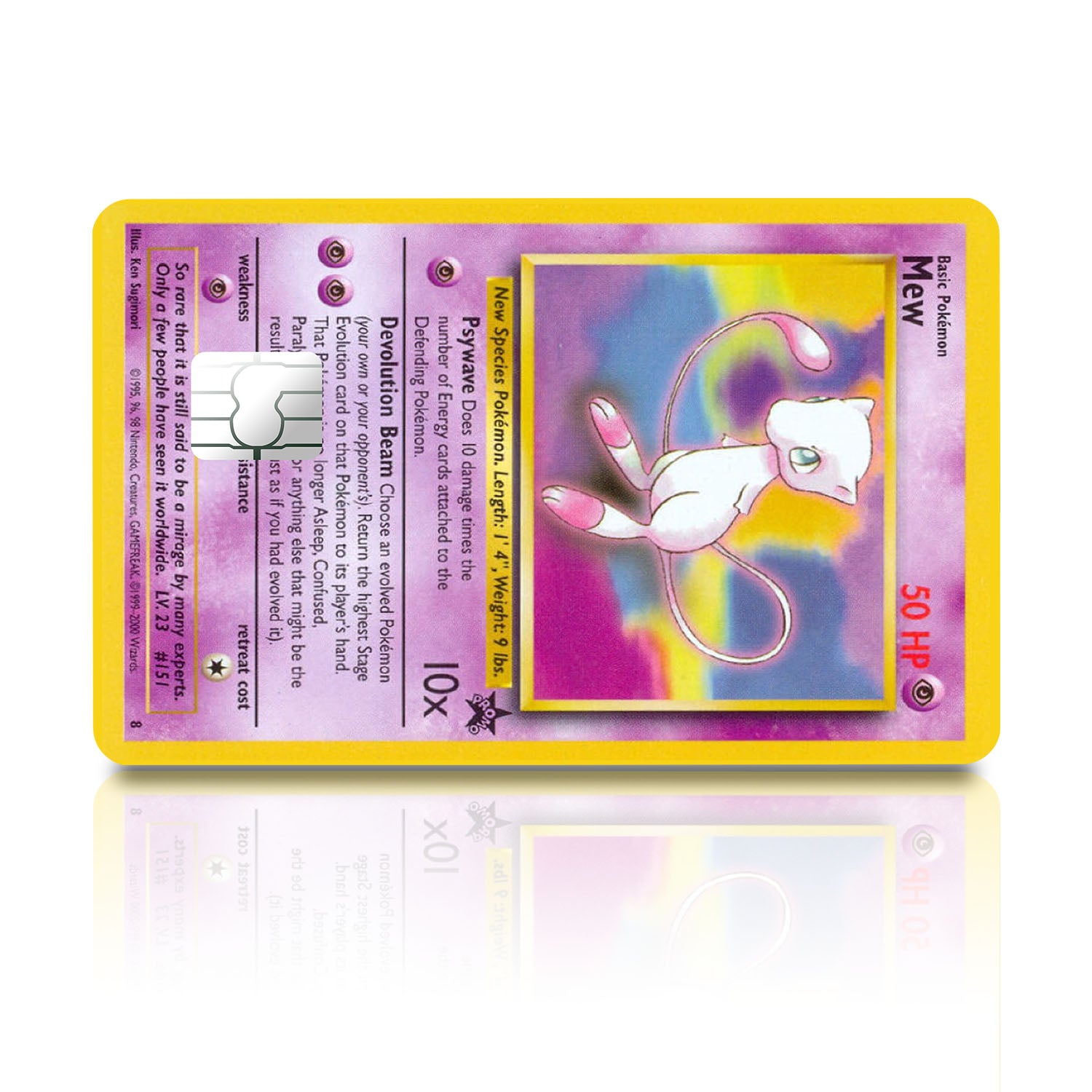 Flex Designs Credit Card Pokemon Mew Card Full Skins - Anime Pokemon Credit Card & Debit Card Skin