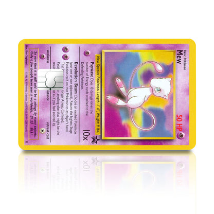 Flex Designs Credit Card Pokemon Mew Card Full Skins - Anime Pokemon Credit Card & Debit Card Skin