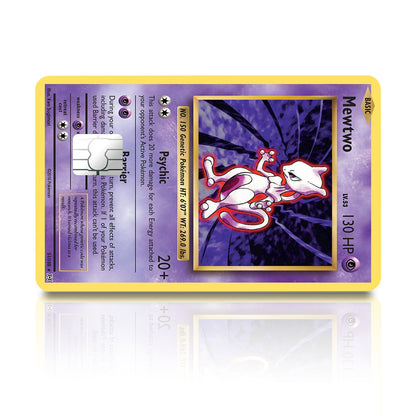 Flex Designs Credit Card Pokemon Mewtwo Card Full Skins - Anime Pokemon Credit Card & Debit Card Skin