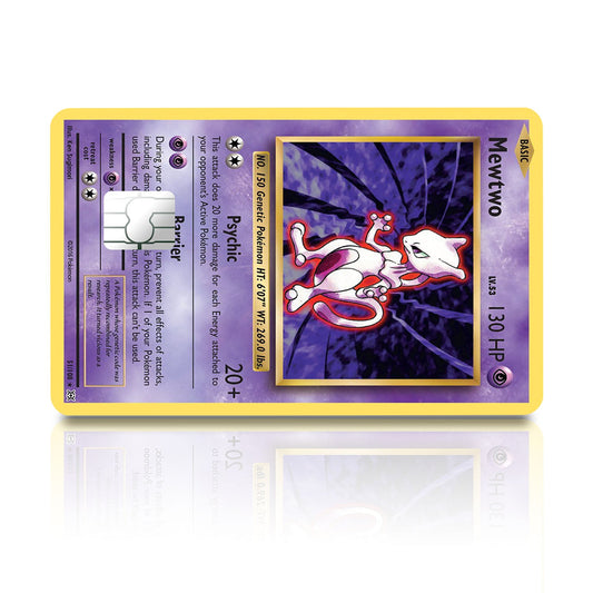 Flex Designs Credit Card Pokemon Mewtwo Card Full Skins - Anime Pokemon Credit Card & Debit Card Skin