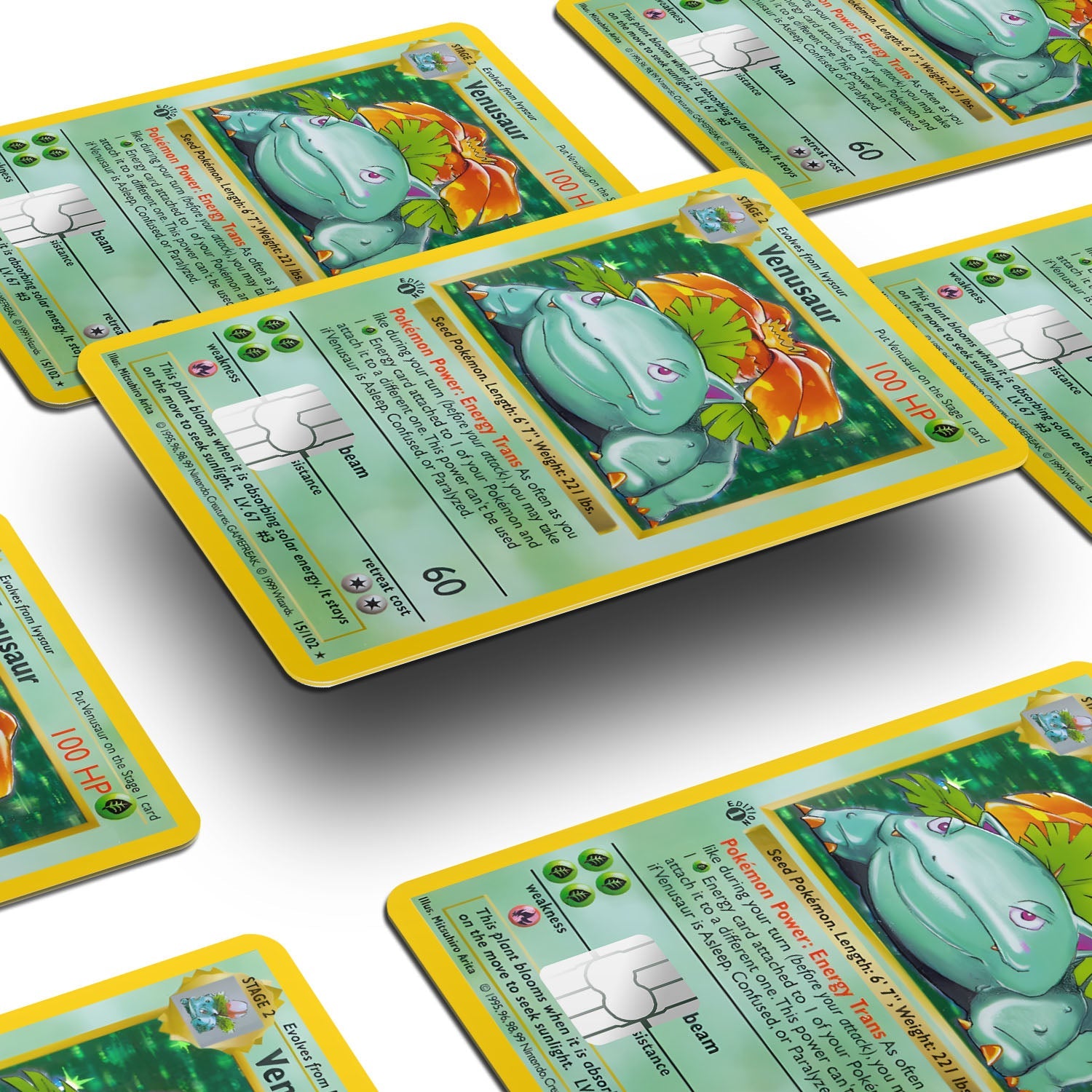Flex Designs Credit Card Pokemon Venusaur Card Window Skins - Anime Pokemon Credit Card & Debit Card Skin