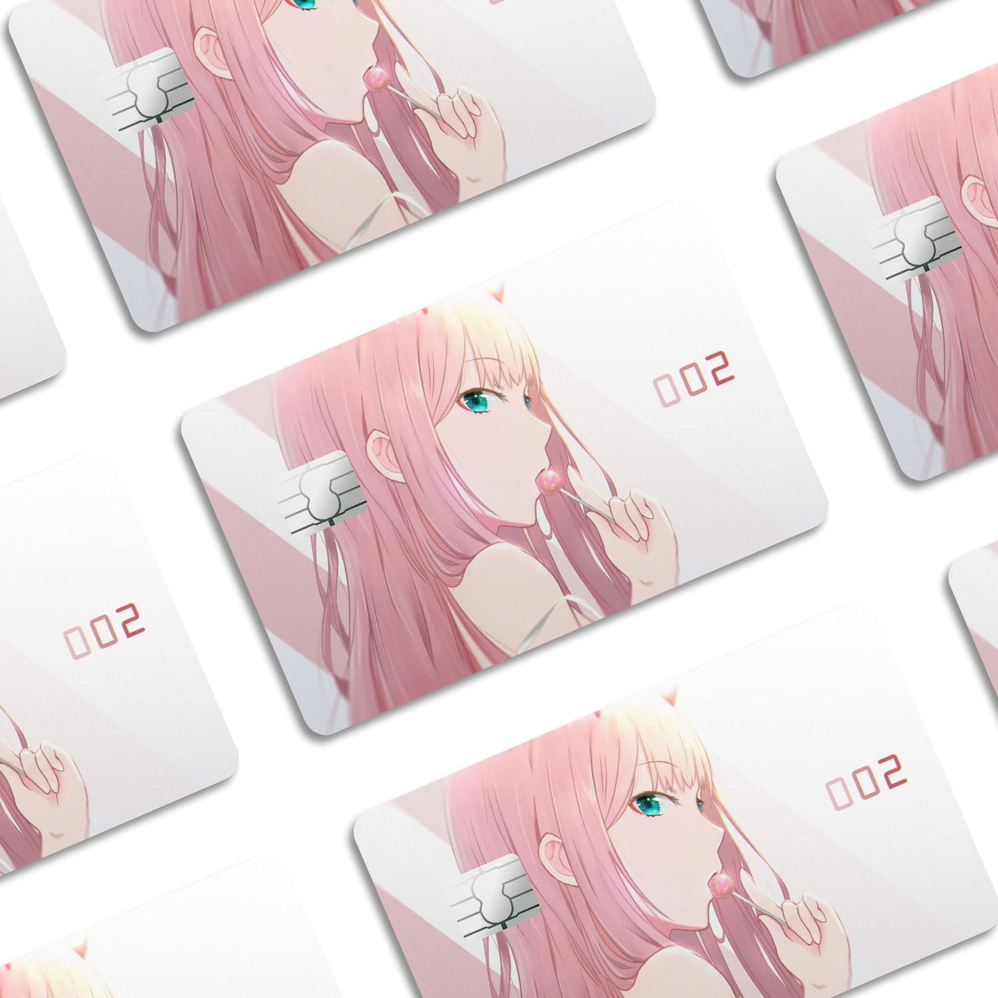 Flex Designs Credit Card Zero Two 002 Window Skins - Anime Darling in the Franxx Credit Card & Debit Card Skin