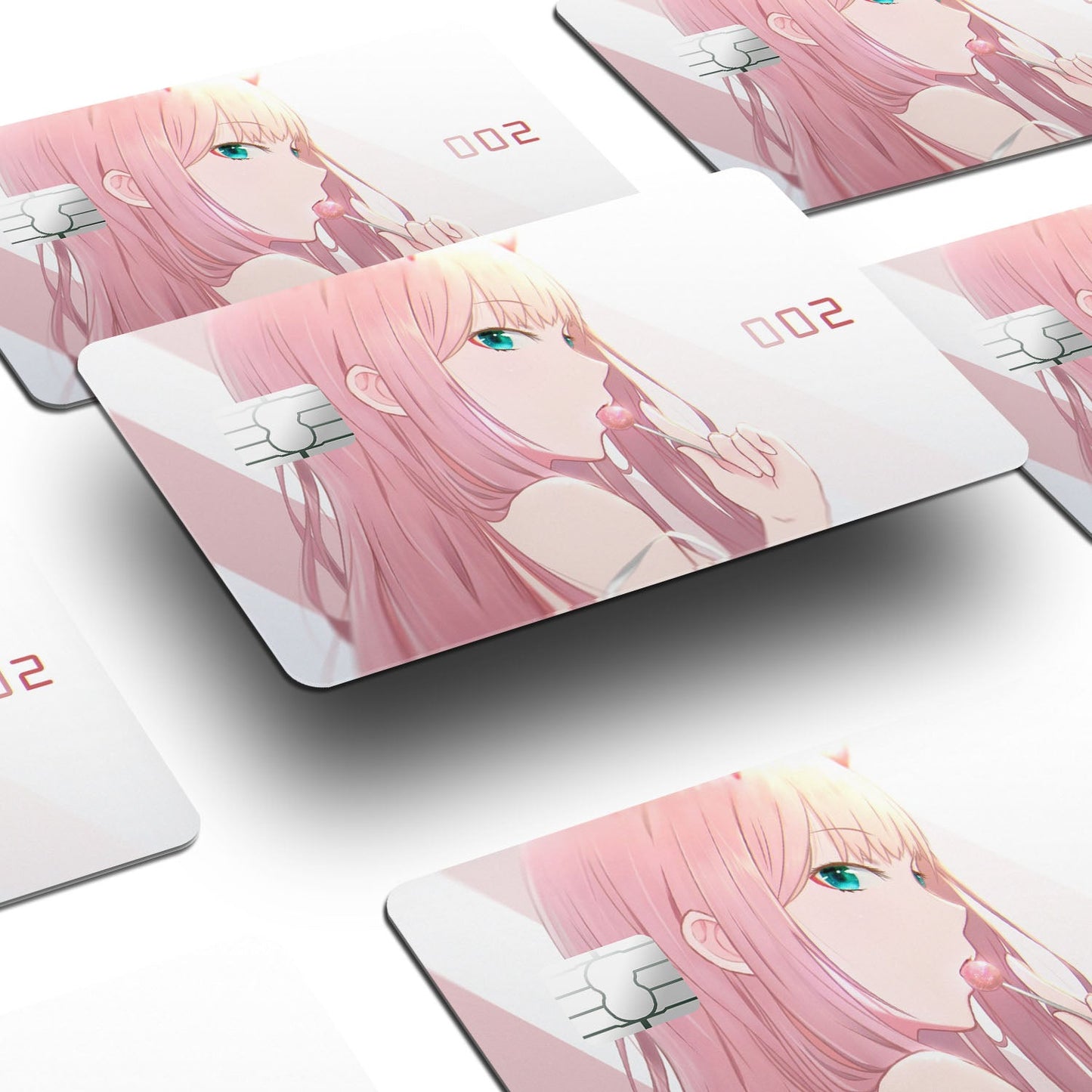 Flex Designs Credit Card Zero Two 002 Window Skins - Anime Darling in the Franxx Credit Card & Debit Card Skin