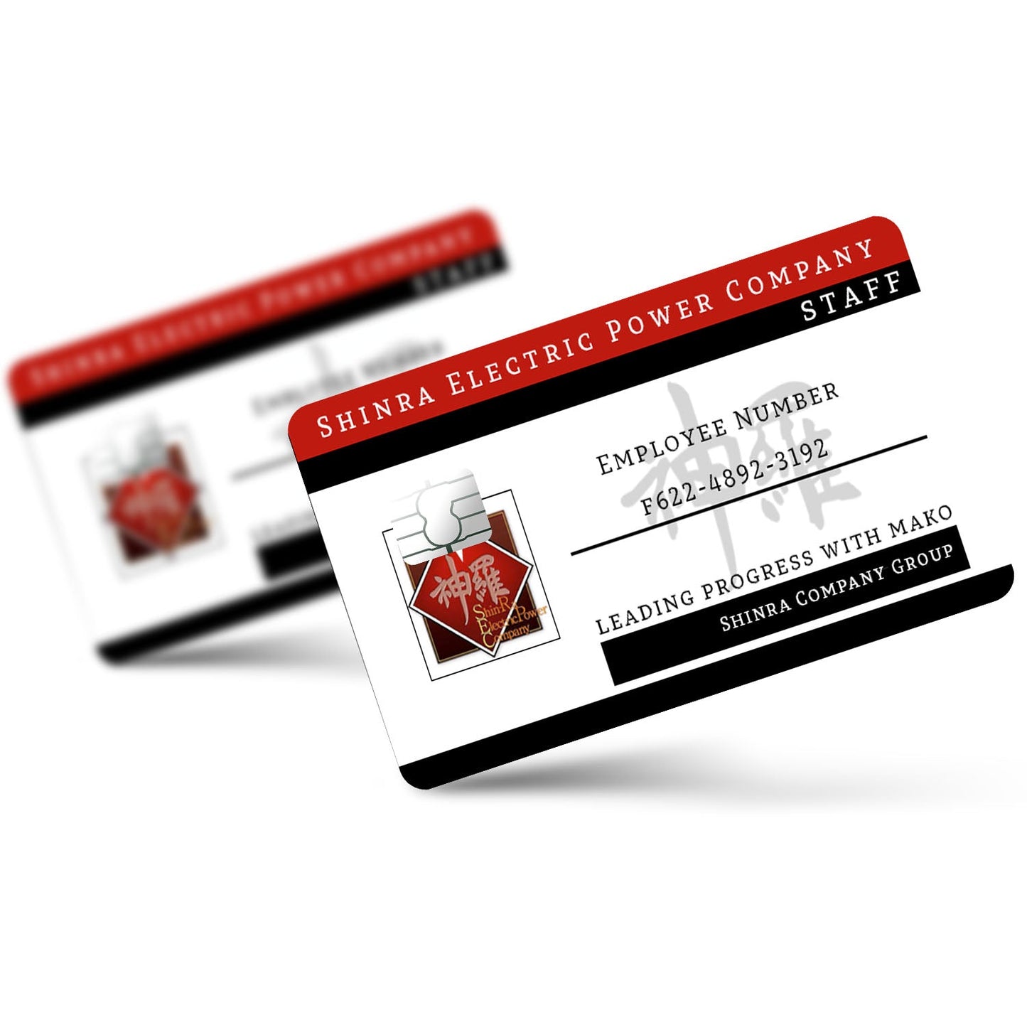 Flex Designs Credit Card Final Fantasy Shinra Employee ID Card Full Skins - Anime Final Fantasy Credit Card & Debit Card Skin