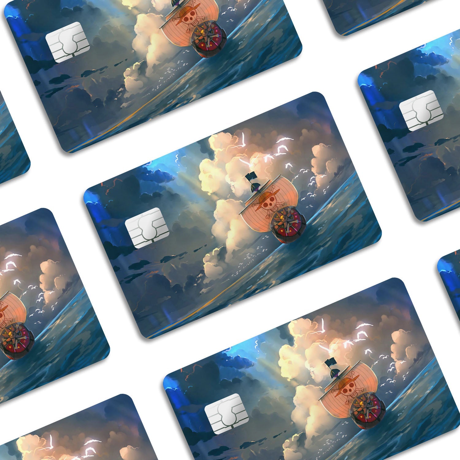 Flex Designs Credit Card One Piece A Thousand Sunny Window Skins - Anime One Piece Credit Card & Debit Card Skin