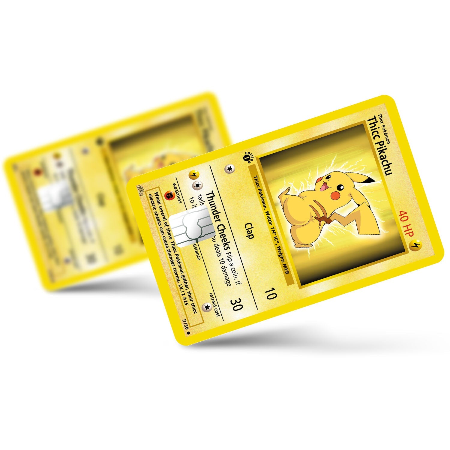 Flex Designs Credit Card Pokemon Thicc Pikachu Card Full Skins - Anime Pokemon Credit Card & Debit Card Skin