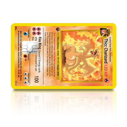 Flex Designs Credit Card Pokemon Thicc Charizard Card Full Skins - Anime Pokemon Credit Card & Debit Card Skin