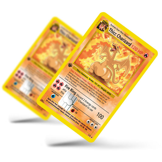 Flex Designs Credit Card Pokemon Thicc Charizard Card Full Skins - Anime Pokemon Credit Card & Debit Card Skin