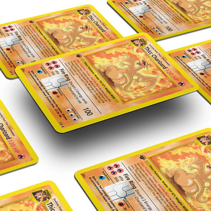 Flex Designs Credit Card Pokemon Thicc Charizard Card Window Skins - Anime Pokemon Credit Card & Debit Card Skin