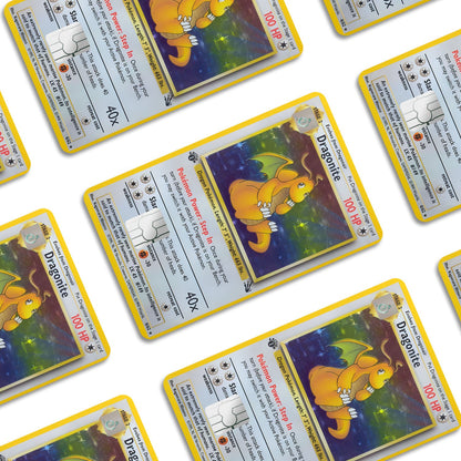 Flex Designs Credit Card Pokemon Dragonite Card Window Skins - Anime Pokemon Credit Card & Debit Card Skin