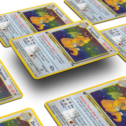 Flex Designs Credit Card Pokemon Dragonite Card Window Skins - Anime Pokemon Credit Card & Debit Card Skin