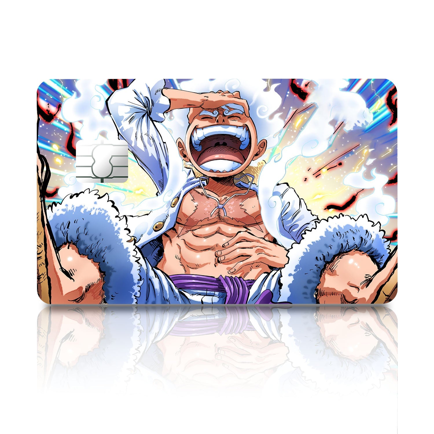 Flex Designs Credit Card One Piece Luffy Gear 5 Awakening Full Skins - Anime One Piece Credit Card & Debit Card Skin