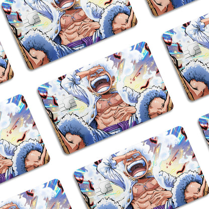 Flex Designs Credit Card One Piece Luffy Gear 5 Awakening Window Skins - Anime One Piece Credit Card & Debit Card Skin