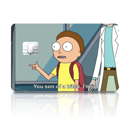 Flex Designs Credit Card Morty You Son of a B Full Skins - Anime Rick and Morty Credit Card & Debit Card Skin