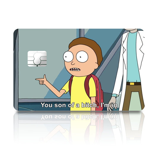 Flex Designs Credit Card Morty You Son of a B Full Skins - Anime Rick and Morty Credit Card & Debit Card Skin